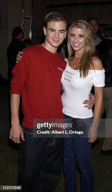 David Gallagher and Melissa Schuman during "Kingdom Hearts" Video Game Pre-Launch Party at W Hotel in Westwood, California, United States.