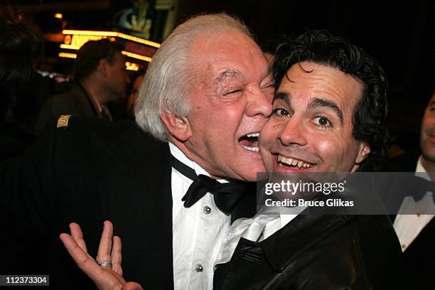 Marty Richards, producer and Mario Cantone during "Chita Rivera: The Dancer's Life" Broadway Opening Night - Arrivals at The Gerald Schoenfeld...