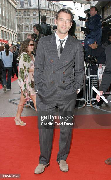 Clive Owen during "Sin City" London Premiere at Leicester Square in London, Great Britain.