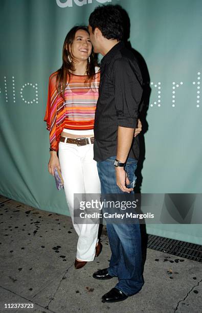 Zani Gugelmann and Fabian Basabe during Stella McCartney Launches her New Sports Performance Line With Adidas at Sky Studios in New York City, New...