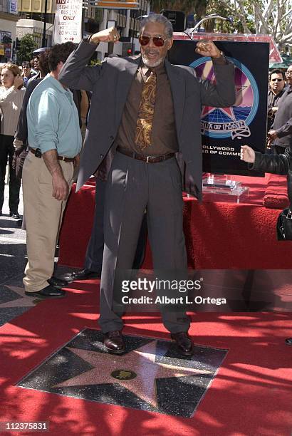 Morgan Freeman during Morgan Freeman Honored With A Star On The Hollywood Walk Of Fame at Hollywood Blvd in front of The Galaxy Theater in Hollywood,...