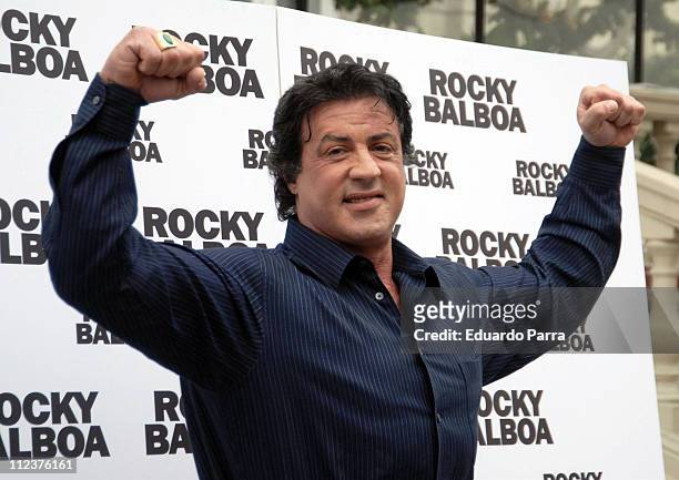 Sylvester Stallone during "Rocky Balboa" Madrid Photocall - January 8, 2007 at The Ritz Hotel in Madrid, Spain.