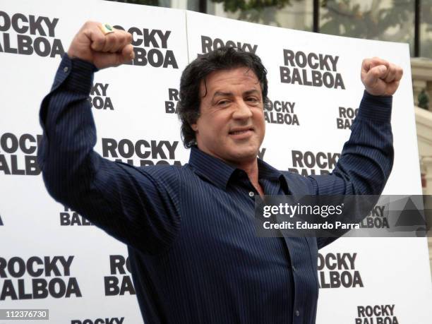 Sylvester Stallone during "Rocky Balboa" Madrid Photocall - January 8, 2007 at The Ritz Hotel in Madrid, Spain.