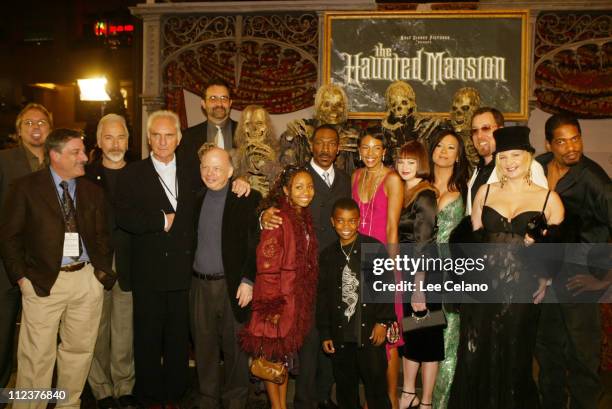 Cast and crew, right to left: Composer Mark Mancina, Executive Producer Barry Bernardi, Special Effects Make-Up Artist Rick Baker, Terence Stamp,...