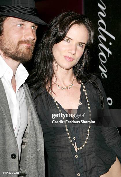 Juliette Lewis and Martin Henderson during "Little Fish" London Premiere - Outside Arrivals - July 16, 2006 at Curzon Soho in London, Great Britain.