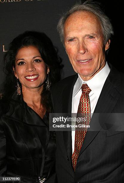 Dina Eastwood and Clint Eastwood during The 2006 National Board of Review of Motion Pictures Annual Gala at Cipriani in New York, NY, United States.