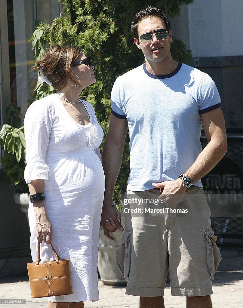 Kimberly Guilfoyle and Husband Eric Villency Sighting in Soho After Lunching at Bar Pitti Restaurant - July 16, 2006