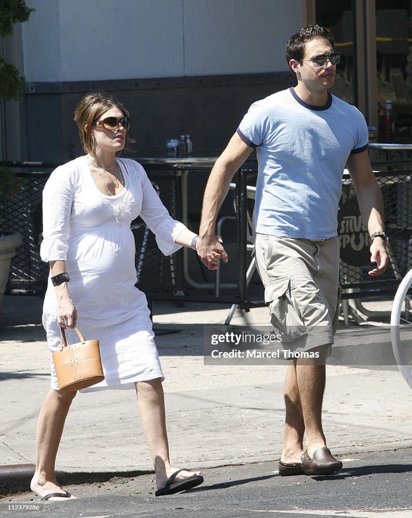 Kimberly Guilfoyle and Husband Eric Villency Sighting in Soho After Lunching at Bar Pitti Restaurant - July 16, 2006