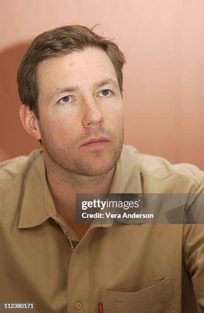 Ed Burns during "Confidence" Press Conference with Andy Garcia, Rachel Weisz and Edward Burns at Beverly Hilton Hotel in Beverly Hills, California,...