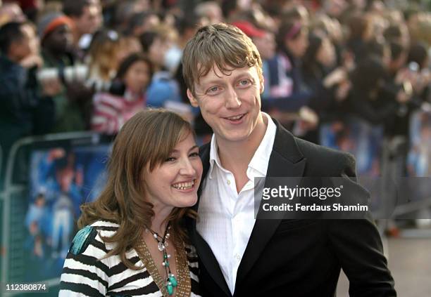 Kelly MacDonald and Dougie Payne during "Nanny McPhee" London Premiere - Arrivals at UCI Empire Leicester Square in London, Great Britain.