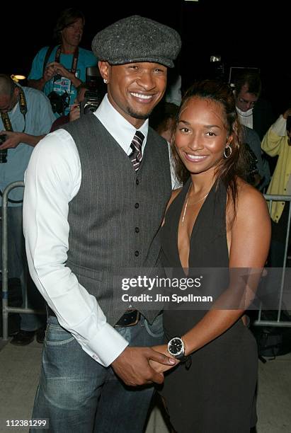 Usher & Chili of TLC during Mercedes Benz Fashion Week 2003 - Opening of the First Stella McCartney Store Worldwide at Stella McCartney Store in New...