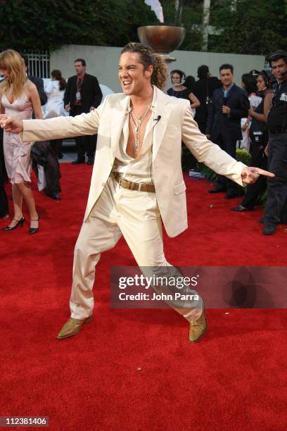 David Bisbal during 2004 Billboard Latin Music Awards - Polaroid's "Polarazzi" - Red Carpet Arrivals at The Miami Arena in Miami, FL, United States.