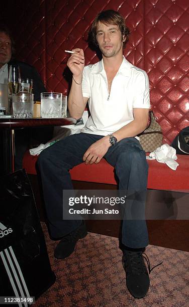 Jay Kay of Jamiroquai during Jay Kay of Jamiroquai Visits his Club - Duo Music Exchange in Tokyo - May 28, 2005 at Duo Music Exchange in Tokyo, Japan.