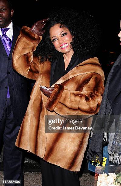 Diana Ross during Diana Ross Visits "The Late Show with David Letterman" - January 16, 2007 at Streets of Manhattan in New York City, New York,...