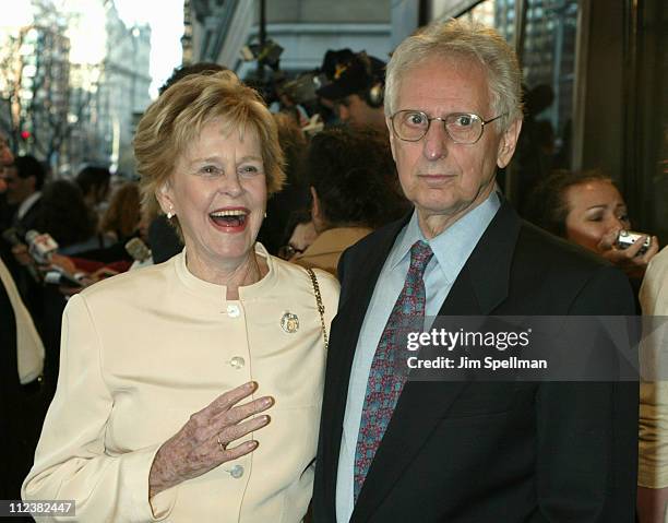Diana Douglas and companion during "It Runs in the Family" New York Premiere - Outside Arrivals at Loews Lincoln Square in New York City, New York,...