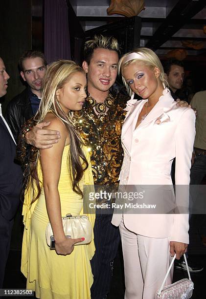 Nicole Richie, Bobby Trendy and Paris Hilton during Premiere Party for the Simple Life-All Access at Bliss in Los Angeles, Ca, United States.