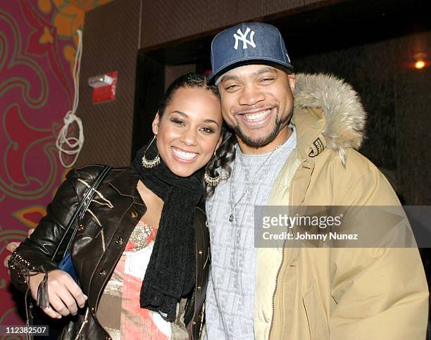 Alicia Keys and Kerry Brothers during Hennessy Paradis Hosts An Intimate Dinner Celebrating "The Diary Of Alicia Keys" Album Release at Eugene in New...