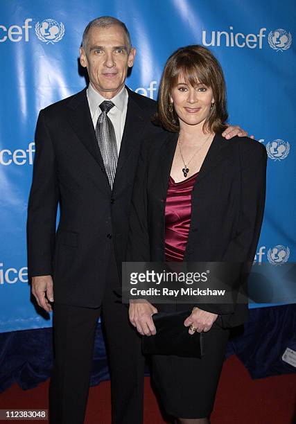 Mark Clint and Patricia Richardson during UNICEF Goodwill Gala Celebrating 50 Years of Celebrity Goodwill Ambassadors - Red Carpet at The Beverly...