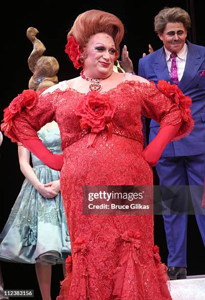 Harvey Fierstein during Final Broadway Performance of Harvey Fierstein and Kathy Brier in "Hairspray" at The Neil Simon Theatre in New York City, New...