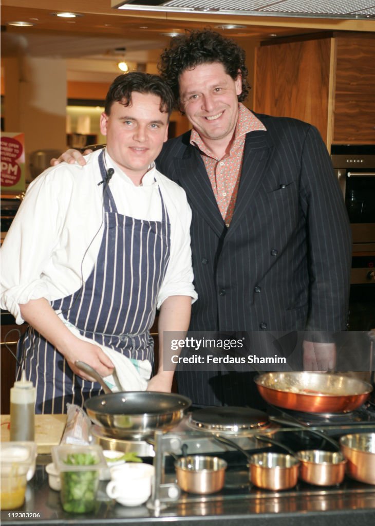 Marco Pierre White Launches "The White Heat Cookery Collection" London Photocall