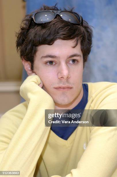 Adam Brody during "The O.C." Press Conference with Mischa Barton, Rachel Bilson, Adam Brody, Ben McKenzie, Peter Gallagher, Kelly Rowan and Melinda...