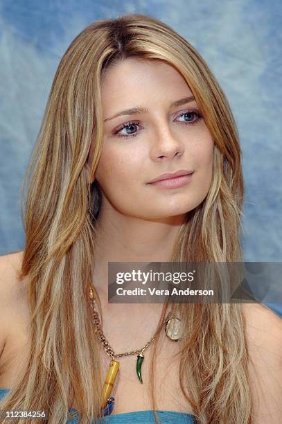 Mischa Barton during "The O.C." Press Conference with Mischa Barton, Rachel Bilson, Adam Brody, Ben McKenzie, Peter Gallagher, Kelly Rowan and...