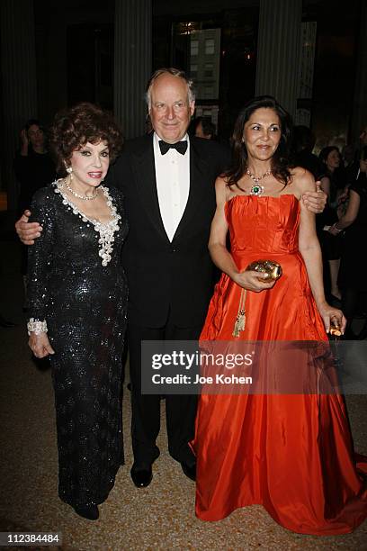 Gina Lollobrigida, Nicola Bulgari and Beatrice Bulgari