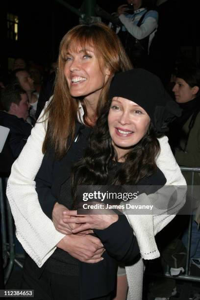 Carol Alt and Jaid Barrymore during "The 72 Names of God" By Kabbalist Rabbi Yehuda Berg at New Museum of Contemporary Art in New York, New York,...