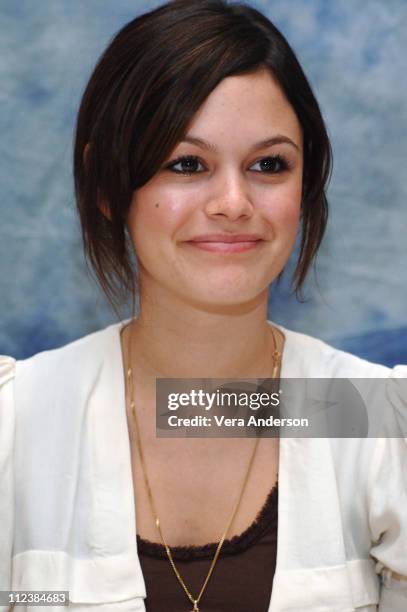 Rachel Bilson during "The O.C." Press Conference with Mischa Barton, Rachel Bilson, Adam Brody, Ben McKenzie, Peter Gallagher, Kelly Rowan and...