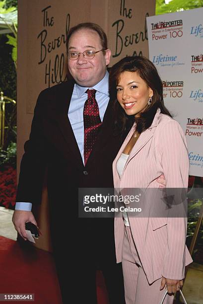 Marc Cherry and and Eva Longoria during Hollywood Reporter's Annual Women in Entertainment Power 100 Breakfast Sponsored by Lifetime Television -...