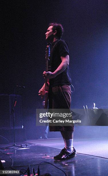 Mark Hoppus of Blink 182 during K-Rock Claus-Fest 2003 - Day One at Hammerstein Ballroom in New York City, New York, United States.