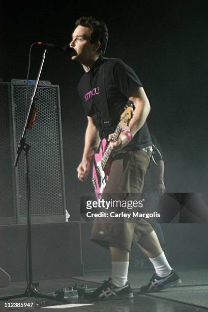 Mark Hoppus of Blink 182 during K-Rock Claus-Fest 2003 - Day One at Hammerstein Ballroom in New York City, New York, United States.