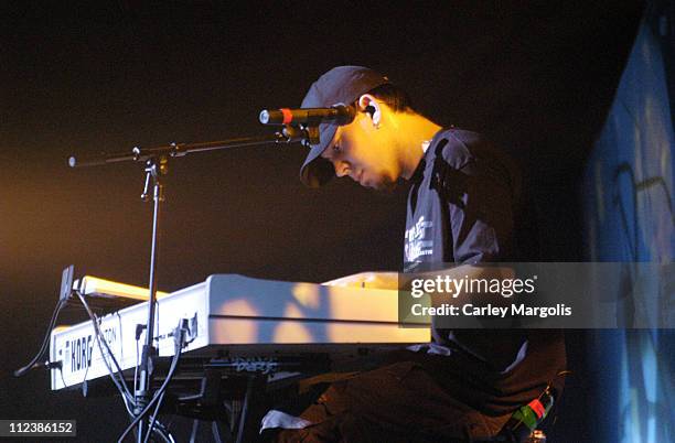 Mike Shinoda of Linkin Park during K-Rock Claus-Fest 2003 - Day One at Hammerstein Ballroom in New York City, New York, United States.