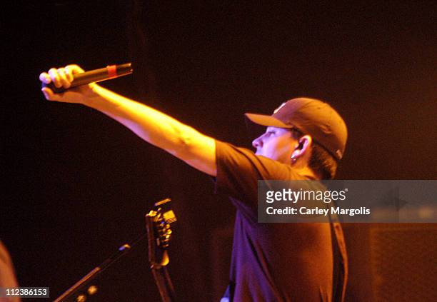 Mike Shinoda of Linkin Park during K-Rock Claus-Fest 2003 - Day One at Hammerstein Ballroom in New York City, New York, United States.