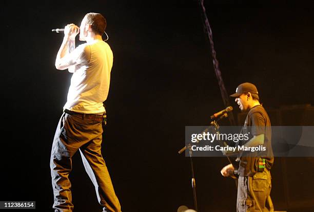 Chester Bennington and Mike Shinoda of Linkin Park