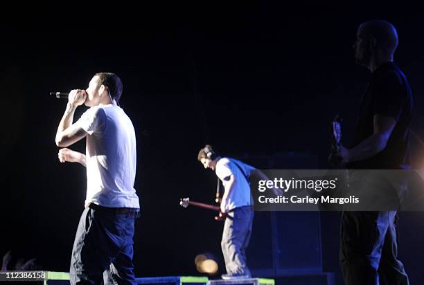 Chester Bennington, Brad Delson and Phoenix of Linkin Park