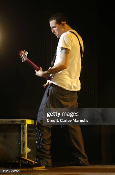 Chester Bennington of Linkin Park during K-Rock Claus-Fest 2003 - Day One at Hammerstein Ballroom in New York City, New York, United States.