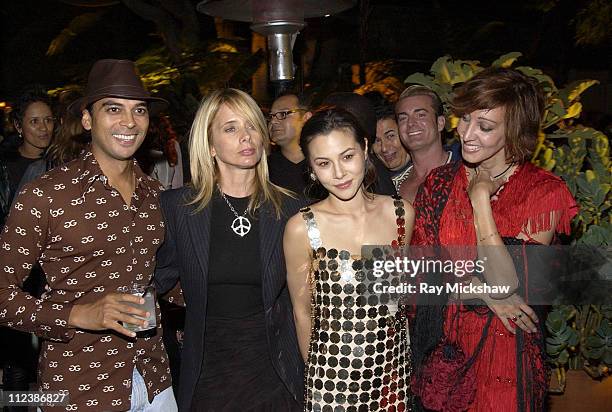 Rosanna Arquette, China Chow and Merle Ginsberg with guest