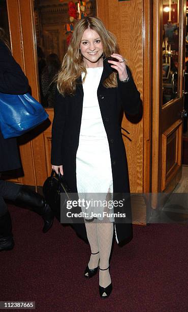 Nicola Stapleton during "Cirque du Soleil: Alegria" Press Night - Inside Arrivals at Royal Albert Hall in London, Great Britain.