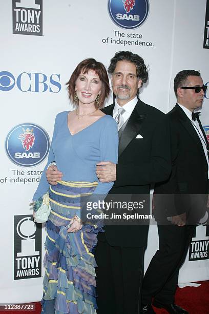 Joanna Gleason, nominee Best Performance by a Featured Actress in a Musical for "Dirty Rotten Scoundrels", and Chris Sarandon