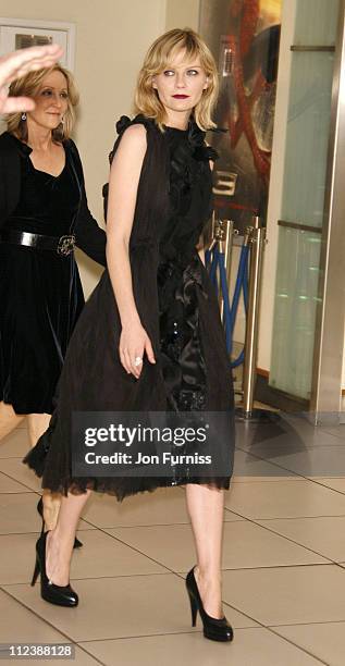 Kirsten Dunst during "Spider-Man 3" London Premiere - Inside Arrivals at Odeon Leicester Square in London, United Kingdom.