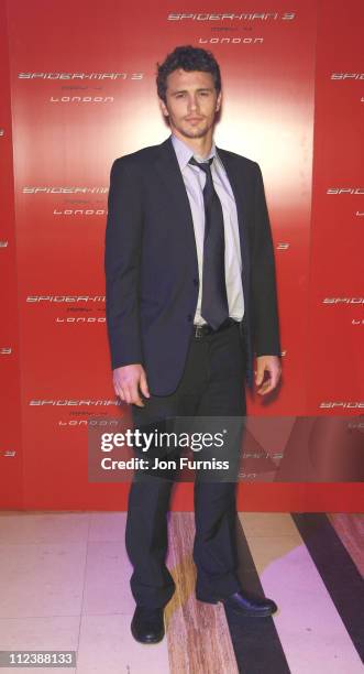 James Franco during "Spider-Man 3" London Premiere - Inside Arrivals at Odeon Leicester Square in London, United Kingdom.