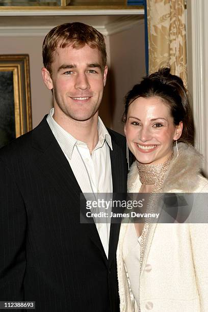 James Van Der Beek and Heather McComb during Signature Theatre Company Honor Edward Albee and Elizabeth Ireland McCann at Essex House in New York,...