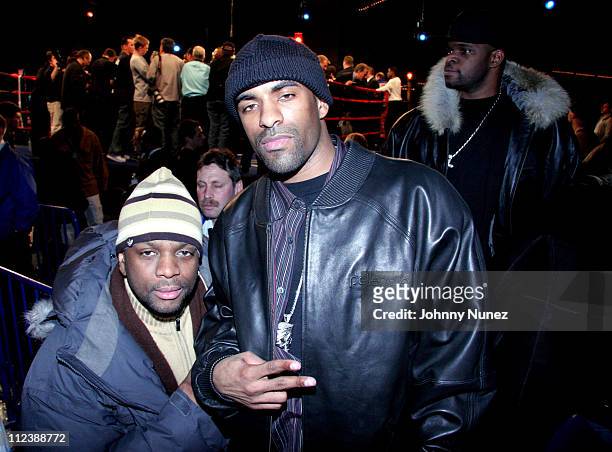 Craig Boogie and DJ Clue during Celebrities Attend the Zab Judah vs Carlos Baldomir Boxing Match - January 7, 2006 at Madison Square Garden in New...