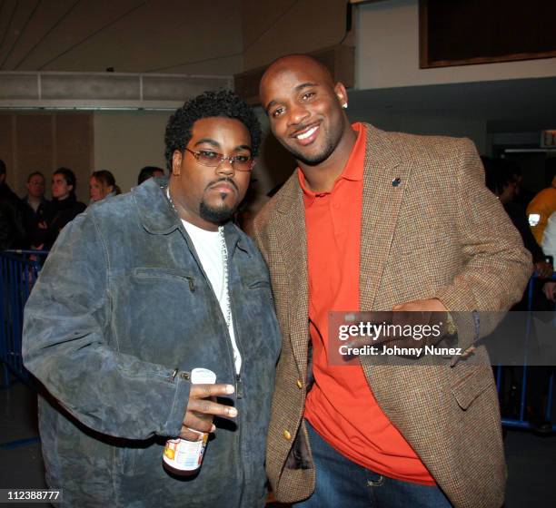 Rodney Jerkins and Roy Williams during Celebrities Attend the Zab Judah vs Carlos Baldomir Boxing Match - January 7, 2006 at Madison Square Garden in...