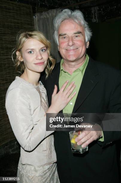 Claire Danes and Richard Eyre during 3rd Annual Tribeca Film Festival - "Stage Beauty" Premiere - After Party at SOHO: 323 Lounge in New York City,...