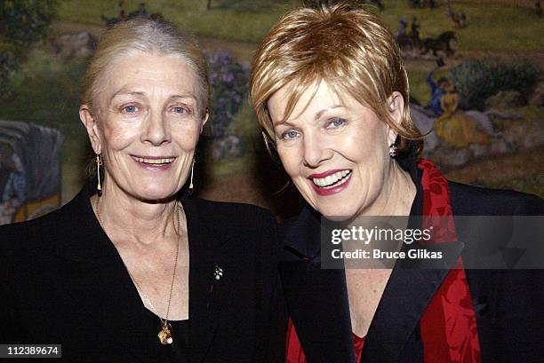 Vanessa Redgrave and Lynn Redgrave during "Long Day's Journey Into Night" - Opening Night and After Party at The Plymouth Theater and Tavern on the...