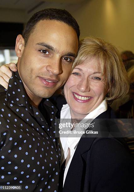 Daniel Sunjata and Jayne Atkinson during The Official Drama Desk Cocktail Party at St John Boutique in New York City, New York, United States.