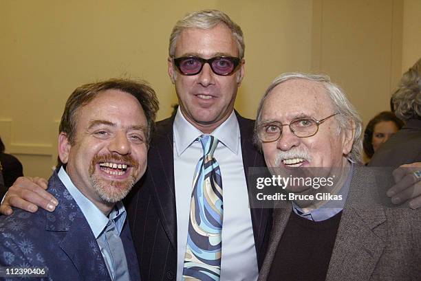 Marc Shaiman, Scott Wittman and Thomas Meehan during The Official Drama Desk Cocktail Party at St John Boutique in New York City, New York, United...