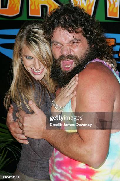 Jenna Lewis and Rupert Boneham during Survivor: All-Stars Castaways at Madison Square Garden in New York City, New York, United States.